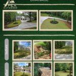 Apex Outdoors Dawsonville project with before and after sod, driveway, and drainage installation