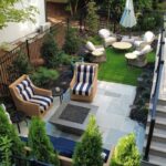 Backyard fire pit and patio project by Apex Outdoors for outdoor living