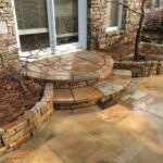 Retaining wall, Pathways, and Stair construction by Apex Outdoors in North Georgia, enhancing outdoor living spaces and curb appeal