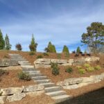 Retaining wall, Pathways, and Stair construction by Apex Outdoors in North Georgia, enhancing outdoor living spaces and curb appeal