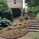 Retaining wall, Pathways, and Stair construction by Apex Outdoors in North Georgia, enhancing outdoor living spaces and curb appeal